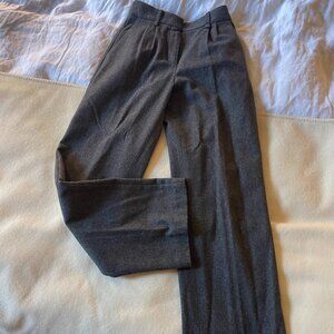 Maje Grey Flannel Wool Trousers - EU34